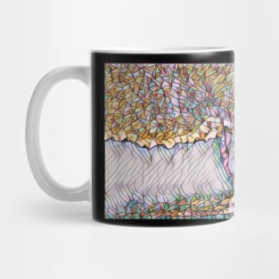 Cat Watching Sunset Cute Mug